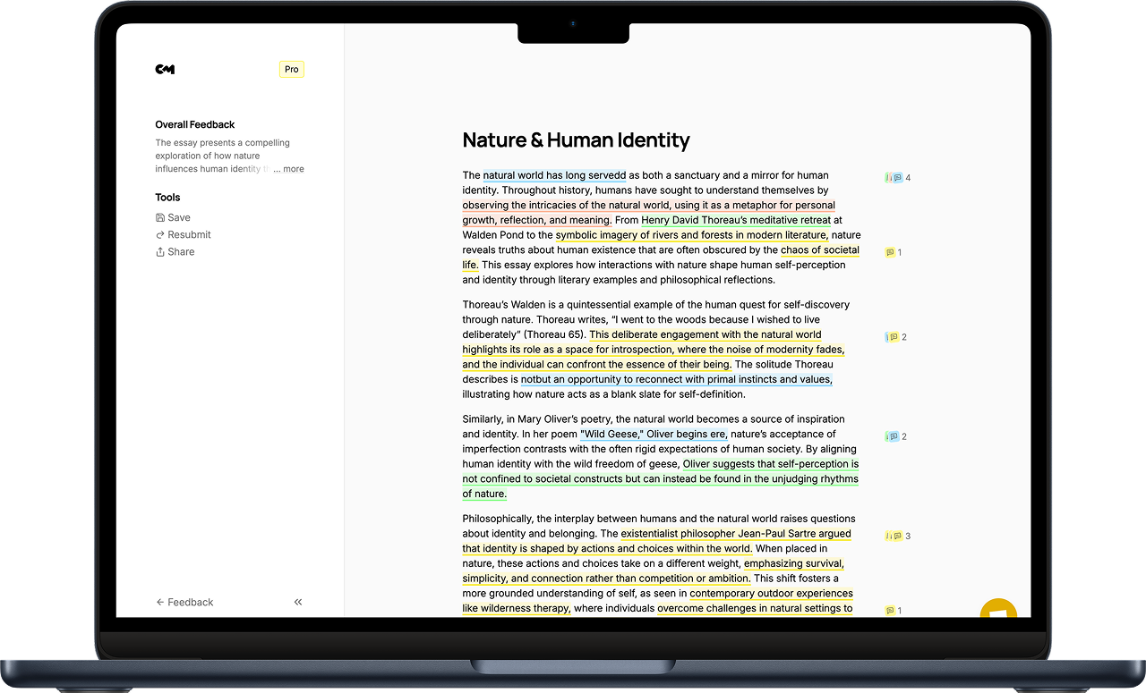 laptop mockup of classmate editor